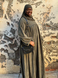 Aicha Matcha Corduroy Abaya