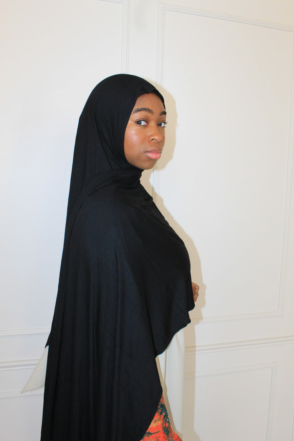 Premium Maxi Jersey Hijab-Black