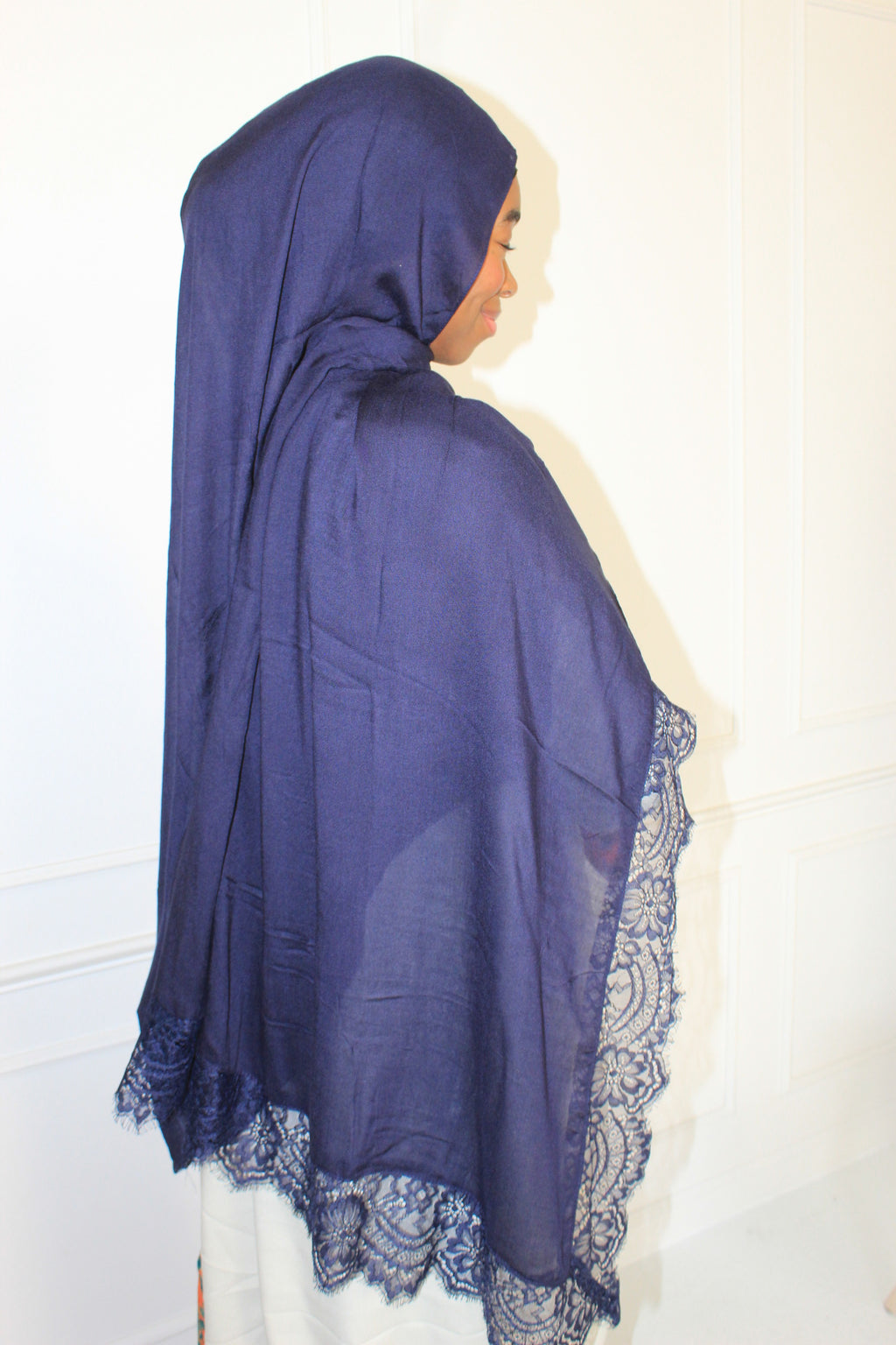 Navy Lace Modal