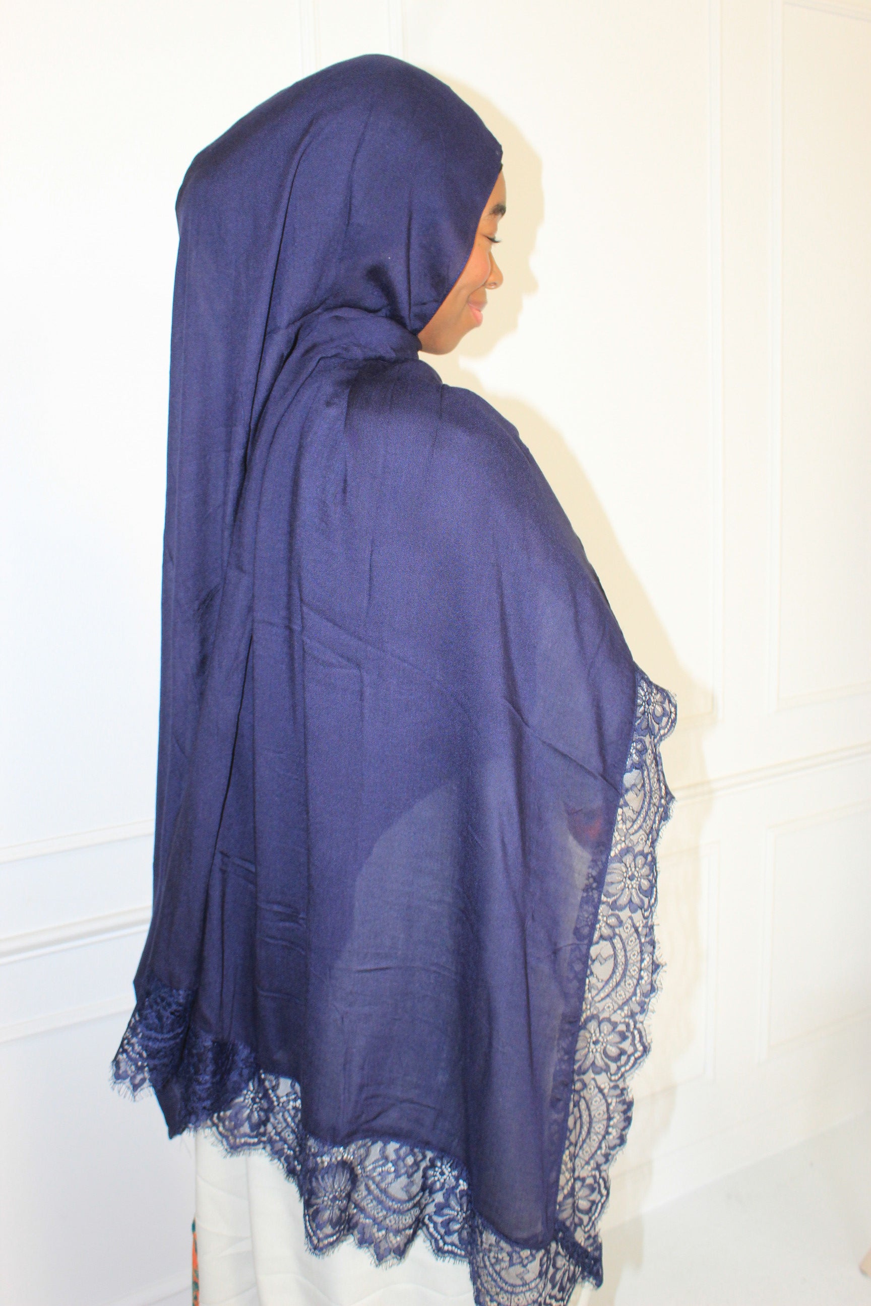 Navy Lace Modal