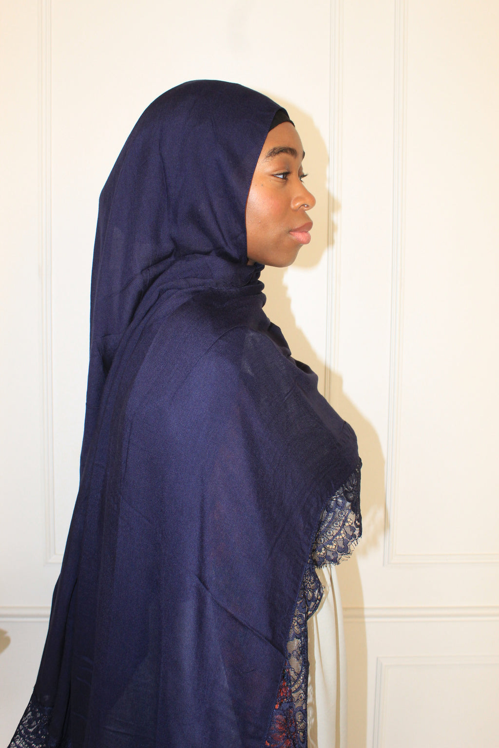 Navy Lace Modal