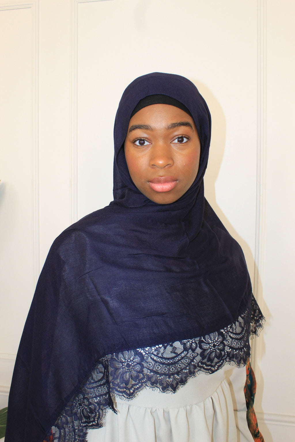 Navy Lace Modal