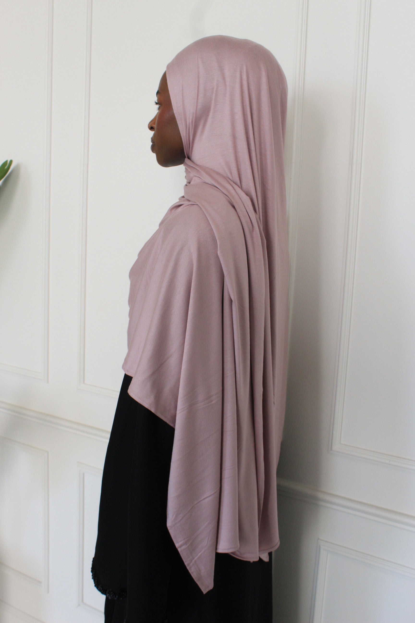 Premium Maxi Jersey Hijab-Soft Blush