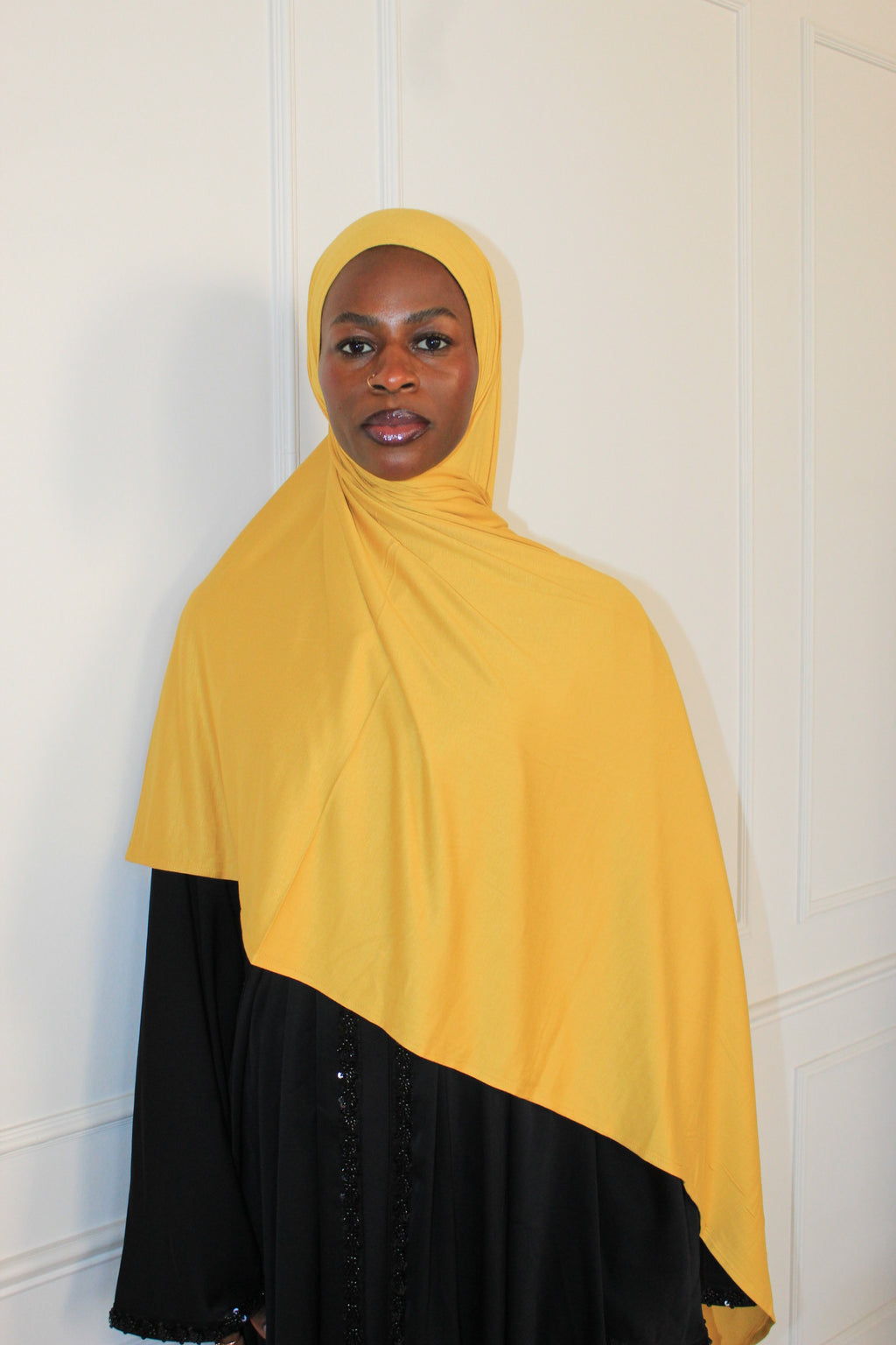 Premium Maxi Jersey Hijab-Yellow