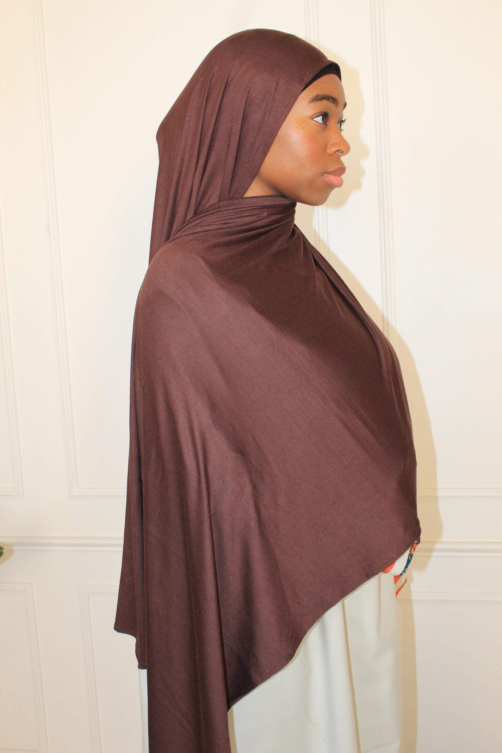 Premium Maxi Jersey Hijab-Mocha