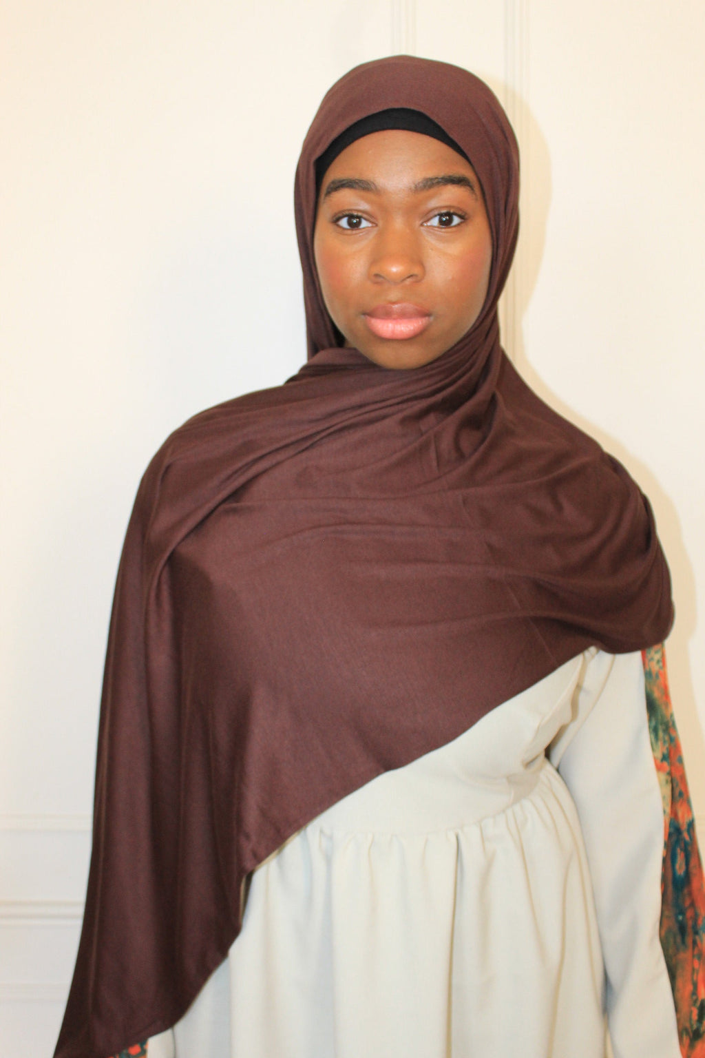 Premium Maxi Jersey Hijab-Mocha