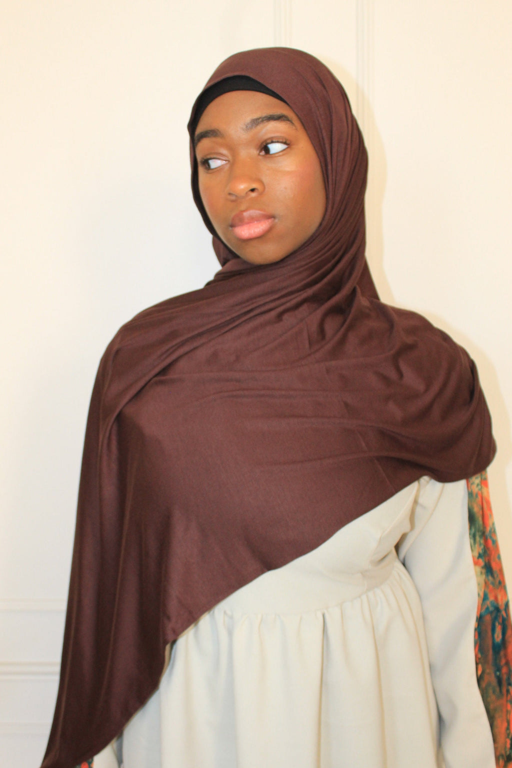 Premium Maxi Jersey Hijab-Mocha