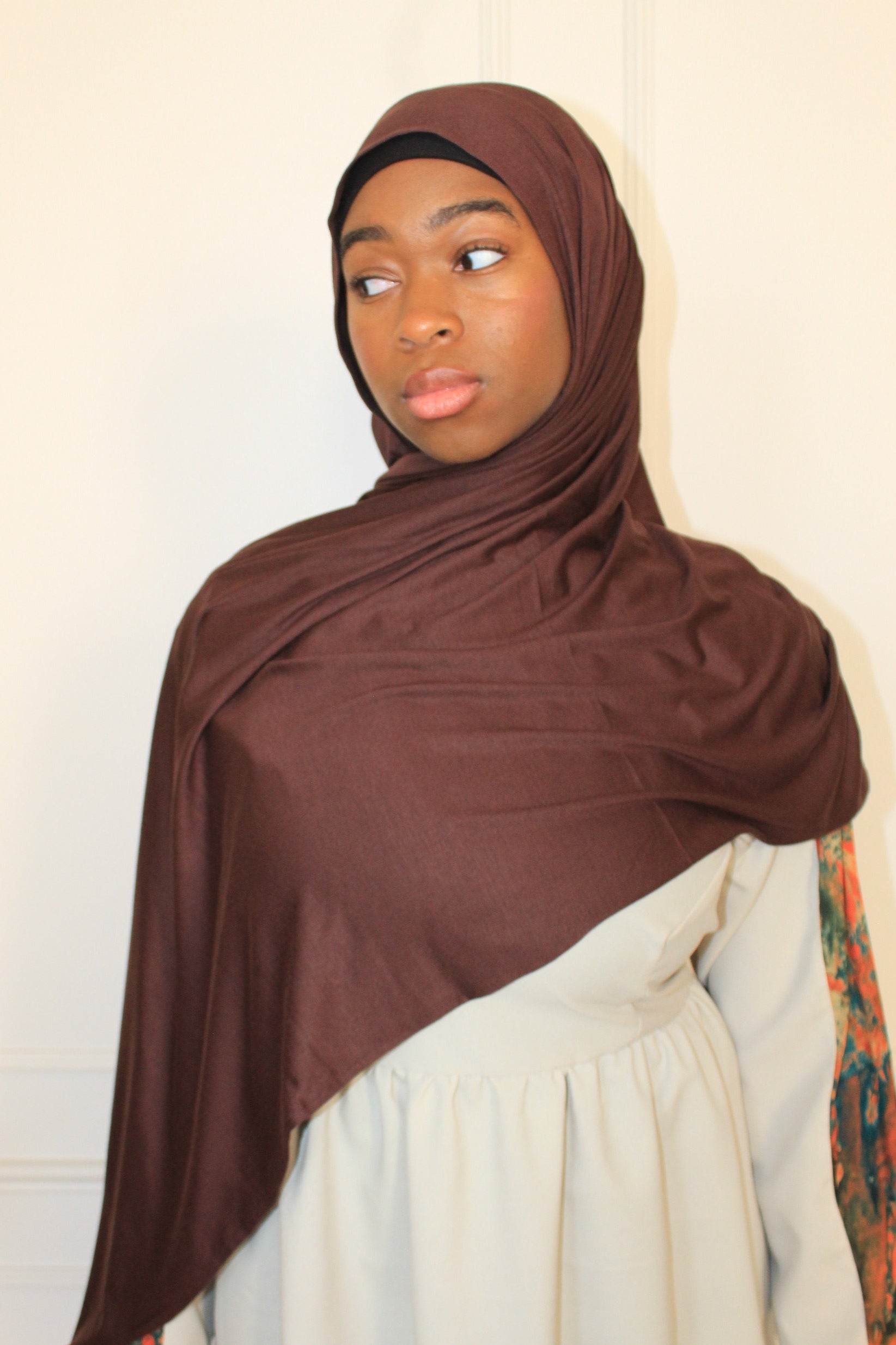 Premium Maxi Jersey Hijab-Mocha