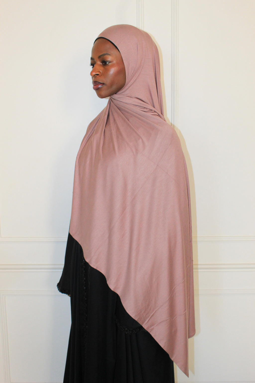 Premium Maxi Jersey Hijab-Nude