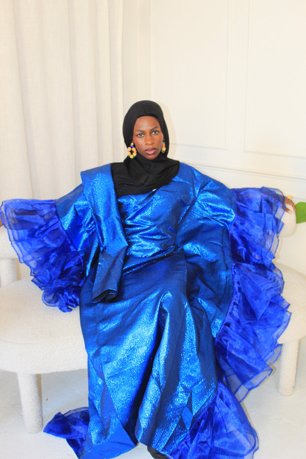Sapphire Ruffle Boubou