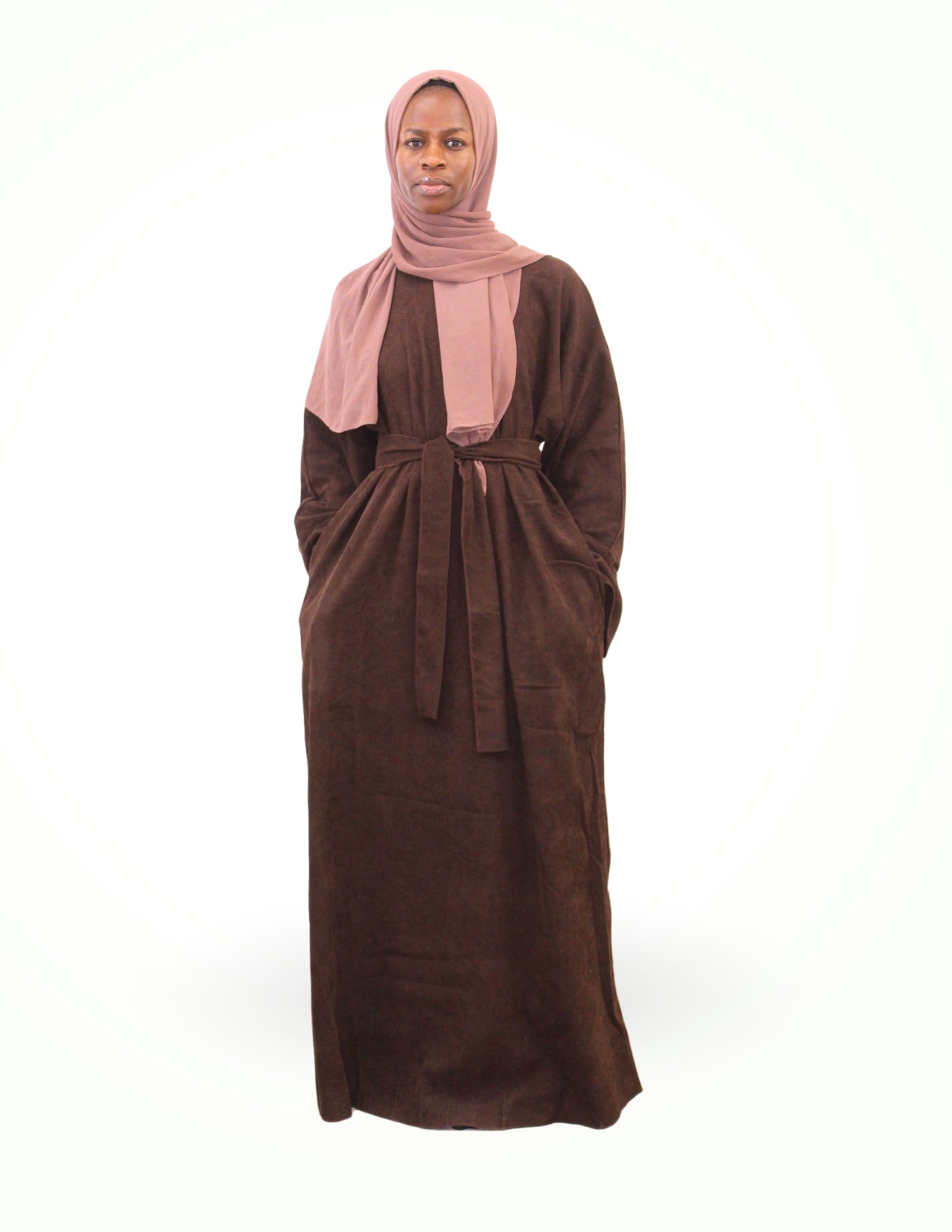 Chocolate Corduroy Abaya